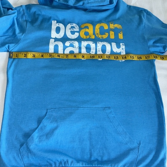 Dumpster Diver Long Sleeves hoodie T-Shirt Blue Beach Happy Size Small Blue - Picture 6 of 11
